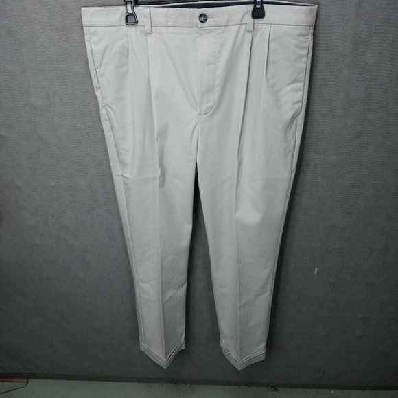 Roundtree & Yorke men's 40"×30" beige cotton/polye - Picture 1 of 12